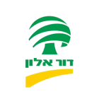 לוגו של חברת דור אלון, בצבעים ירוק וחום, הקשורה לדור אלון אנרגיה בישראל בע״מ